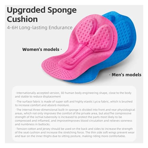 Shorts ciclismo pro para hombre y mujer con badana 3D miniatura 3