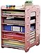 WQQLQX Ablageschränke File Cabinet-A4 Office-Dateidaten Schrank/Mezzanin Manager/Massivholz-Buch und Aufbewahrung Box for Bürobedarf oder Desktop-Zubehör Bürobedarf (Size : Pink)