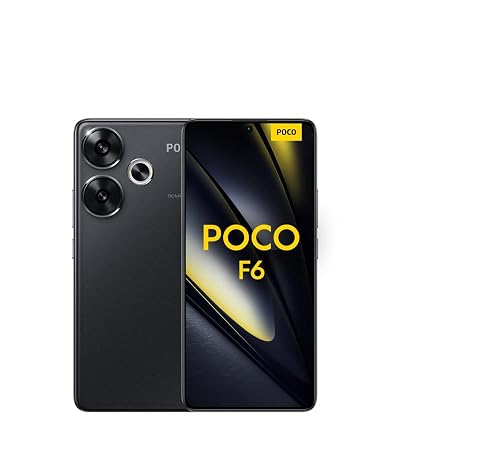POCO F6 ブラック 8GB RAM 256GB ROM XIAOMI POCO F6 Black-Smartphone 12+512GB Snapdragon® 8s Gen 3