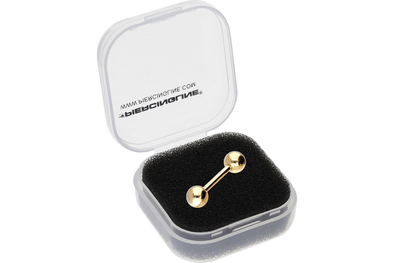 PIERCINGLINE 14K Gold Barbell 585er Gold - Roségoldfarben, Goldfarben, Silberfarben