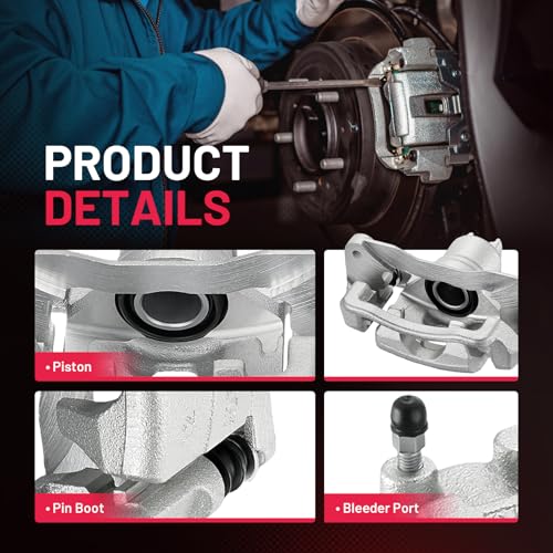 Image of BDFHYK 19-B2066A 19-B2067A Rear Disc Brake Caliper Assembly Compatible with Saab 9-2X 2005-2006 2.0L 2.5L H4, Compatible with Subaru Forester 2004-2008 Impreza 2004-2007 2.0L 2.5L H4, GAS 2pcs