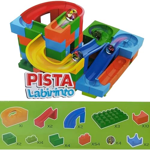 Brinquedo Blocos de Montar Pista Labirinto 98 Peças