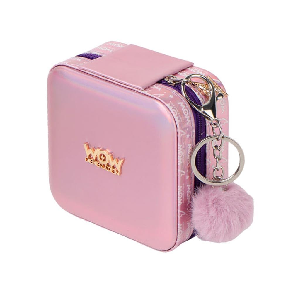 WOW GENERATION Joyero de Viaje para niñas, Diseño Metalizado con Compartimentos para Joyas