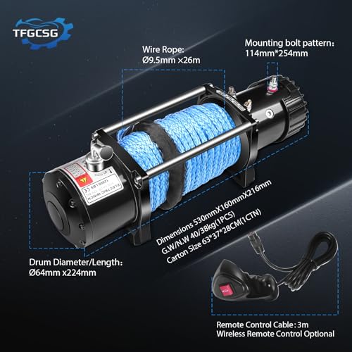 Kit Winch Eléctrico 13000LBS para ATV UTV Camión miniatura 5