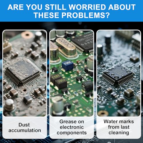 JAOJAO Electronic Contact Cleaner, Circuit Board Cleaner Fast Drying Precision Electronics Cleaning for Circuit Boards Appliance Control Boards Switches & Connectors, 250ml Transparent