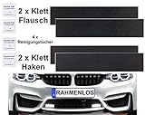 /// 4x Reinigungstücher 2x Top Qualität Klett band Kennzeichenhalter Nummernschildhalter Für EU Kennzeichen Rahmenlos Unsichbar 520 500 480 460 440 420 400 380 360 340 300/110 mm 52 50 48 46 44 42 40 38 36 34 32 30/11 cm