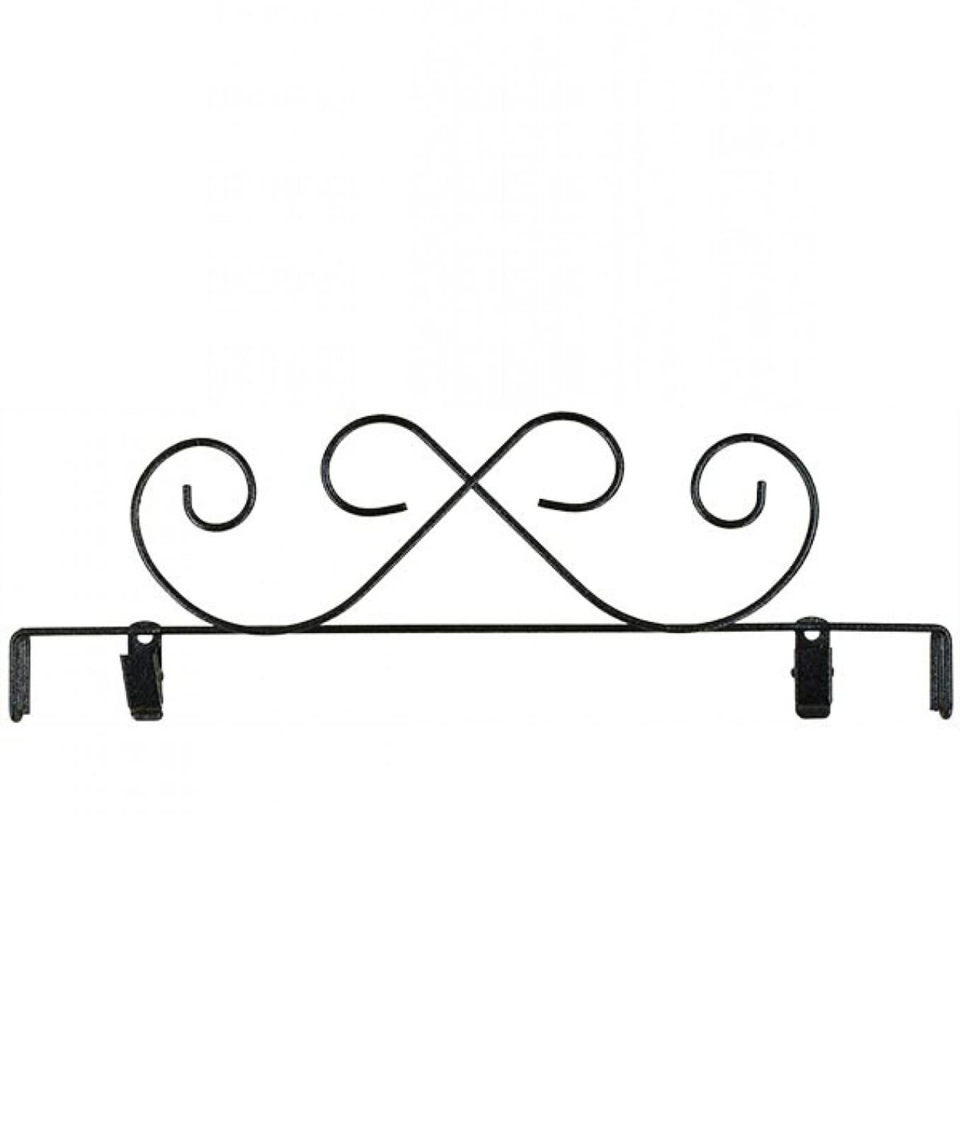 Ackfeld Classic Motifs 12 Inch Scroll Charcoal Rem Header with Clips