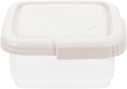 Cabilock Contenedores de almacenamiento de queso con tapa, soporte de rebanadas de plástico reutilizable, caja de queso hermética, contenedor de