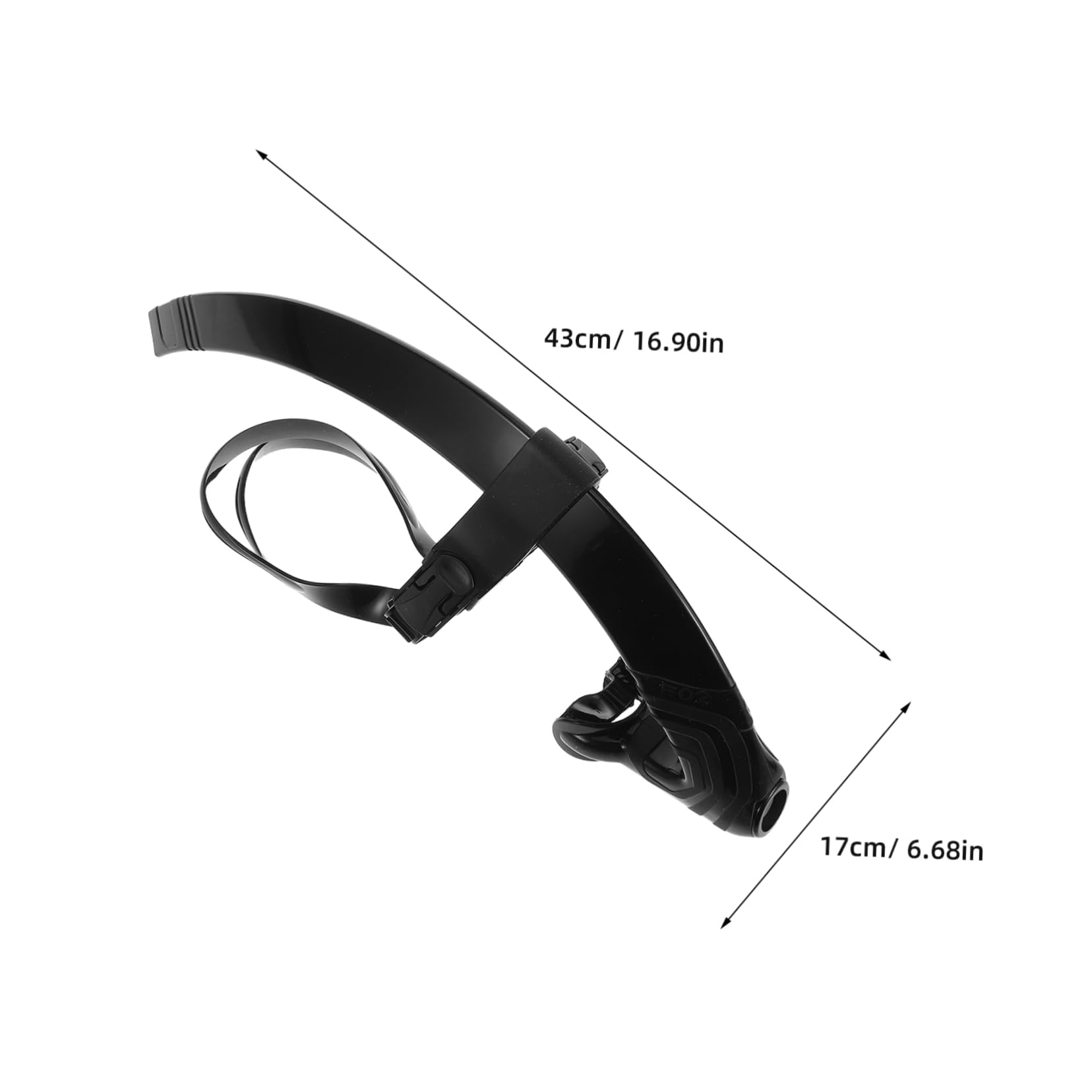 Snorkel de Buceo Boquilla de Silicona, Diseño Semiseco, Diadema Ajustable para Adultos y Principiantes en Piscinas y Aguas Abiertas