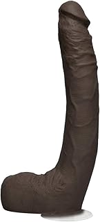 Doc Johnson Signature Series - Jax Slayher - 10 Inch Realistic ULTRASKYN Dildo with Removable Vac-U-Lock Suction Cup - F-Machine & Harness Compatible, for Adults Only, Chocolate