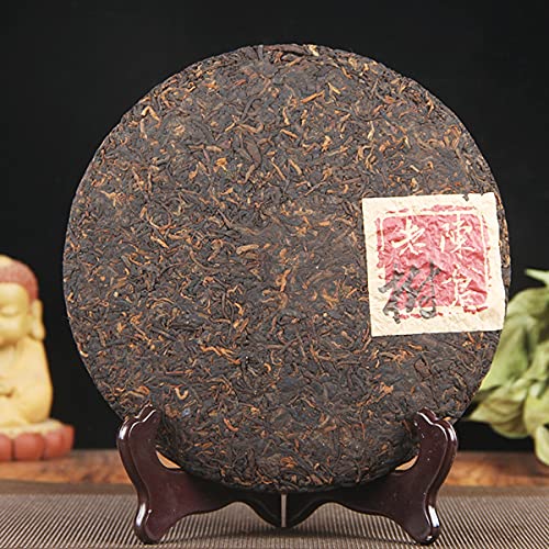 通用 Té hervido Puerh Tea Cake Té Negro Maduro Spring Sea Brown Mountain Palace 357g - Imagen 3