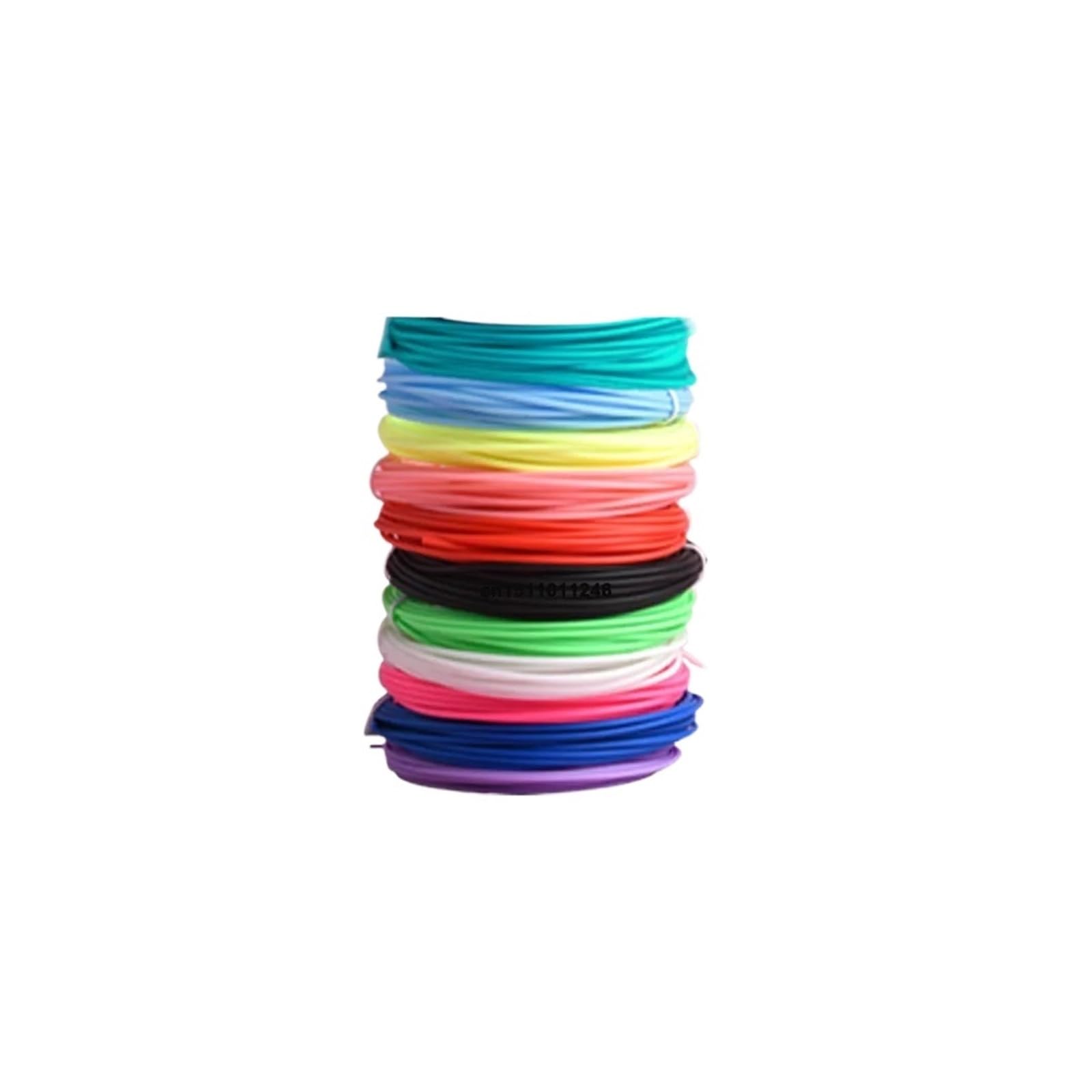 Filamento para impresora 3D, Filamento PLA for filamento de bolígrafo 3D, 10 rollos 5M diámetro, 1,75mm, plástico 50M for, reemplazo impresora(PLA 50M)