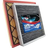 Engine Air Filter and Cabin Air Filter Combo, Compatible with Buick Cascada 2016-2019, Verano