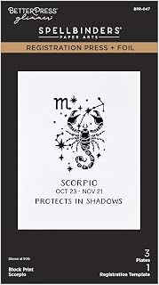 Block Print Scorpio Registration Press + Foil Plate