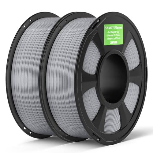 DEEPLEE Matte PLA Filament 1.75mm Slate Grey 2kg(Plastic Spool)