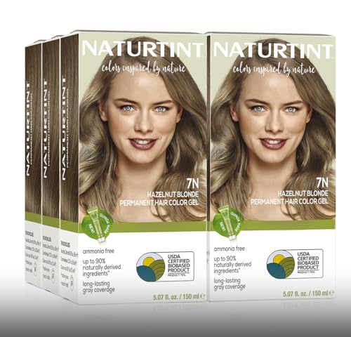 Naturtint 7N Hazelnut Blonde Permanent Hair Color (Pack of 6),