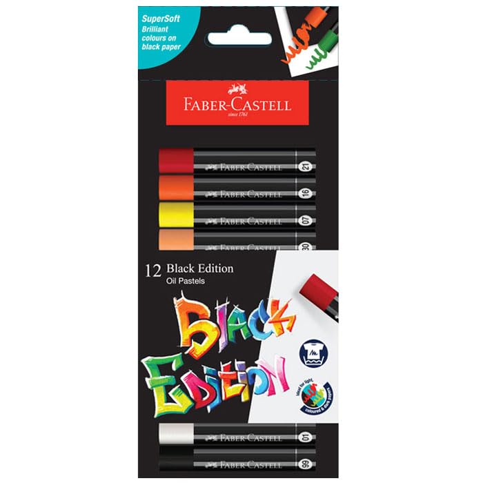 Faber-Castell Black Edition Oil Pastel set- 12
