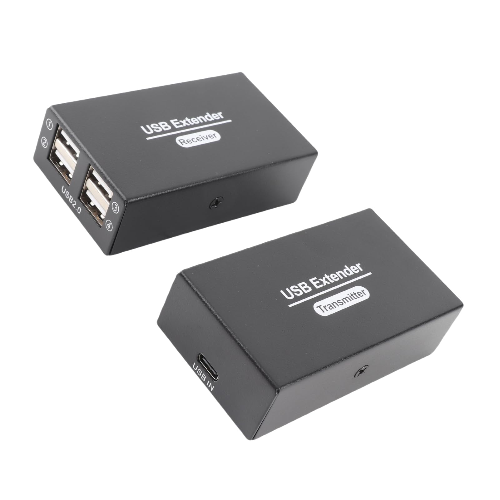 Extensor USB de 262 Pies sobre Ethernet único Cat5e 6 7 con 4 Concentradores USB 2.0 para, OS X, Adecuado para PC, Computadora Portátil, Escritorio y Más (Enchufe de la UE)