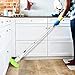 Spin Scrubber, ADPOW Upgraded Electric Spin Scrubber with LED Display, Cordless Power Household Extension Handle Shower Cleaner Including Scrubber Brushes Mops Sponge and Storage Rack