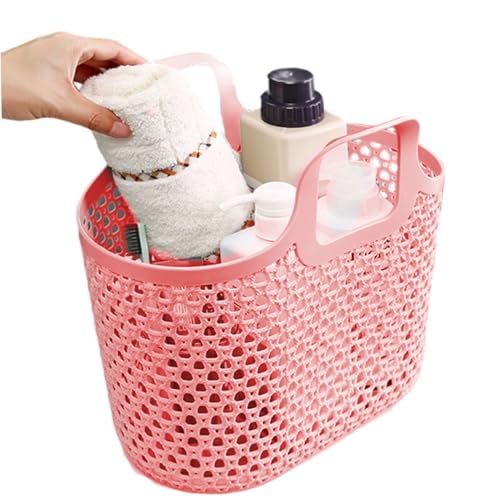 Caddy de douche portable en plastique creux avec double poignée - 6