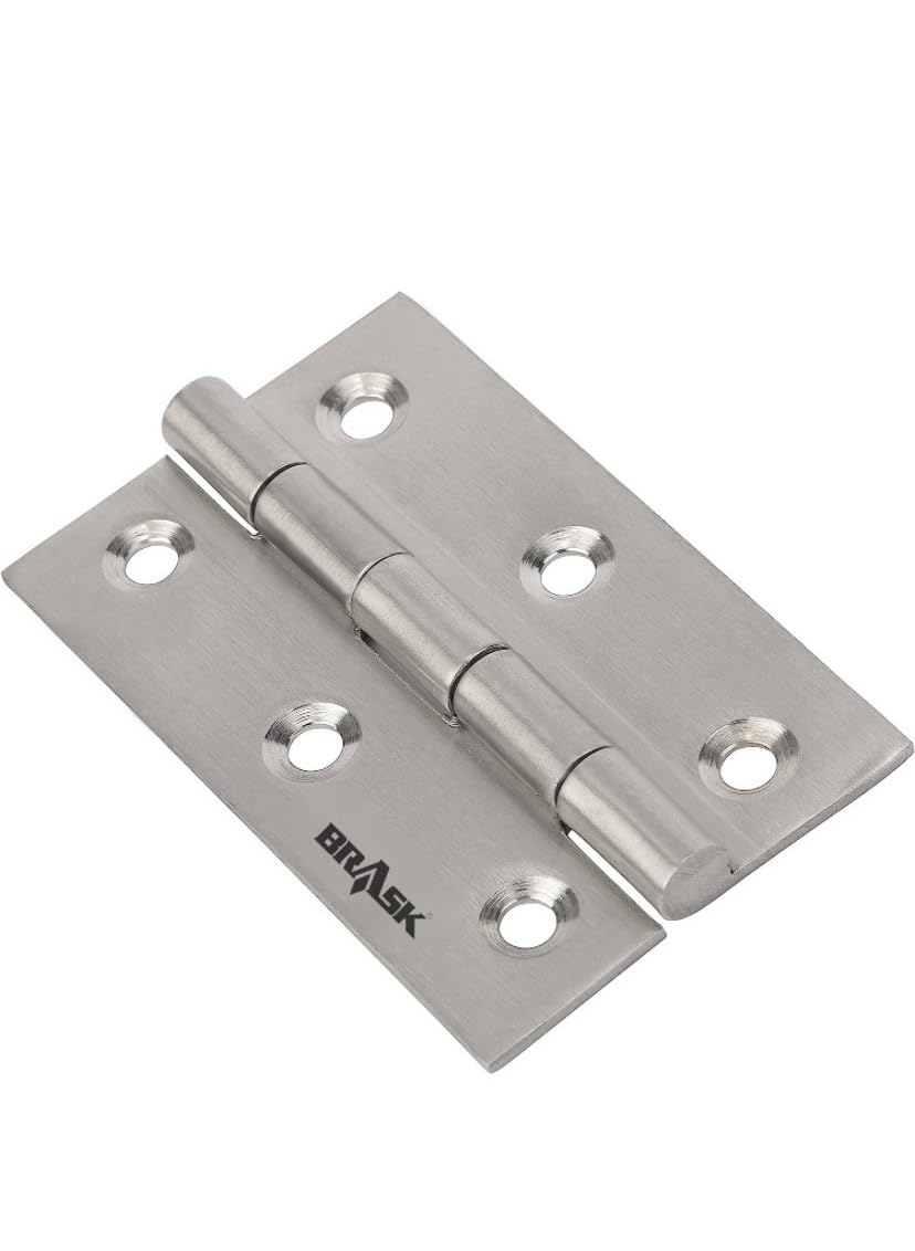"BRASK" Premium Stainless Steel Slow Movement Concealed Welded Hinges 3 x 12, 2.5mm Thickness, Screws Included (3 x 12 | 24 pcs, SS Matt) (B0C9QKLBK1) Amazon Price History, Amazon Price Tracker