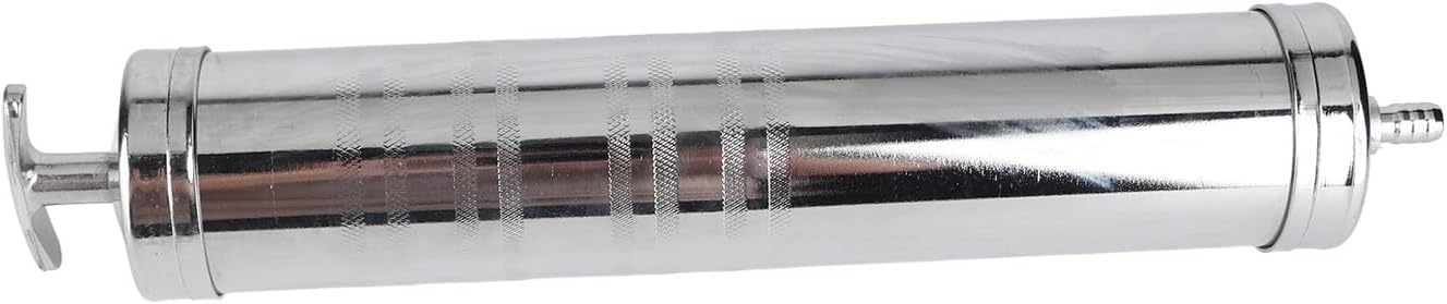 Yctze Aluminum Alloy Carbon Steel 500cc Hand Syringe Pump Extractor, Oil Suction Vacuum Transfer Tool, for Fluid Oil Grease Extraction