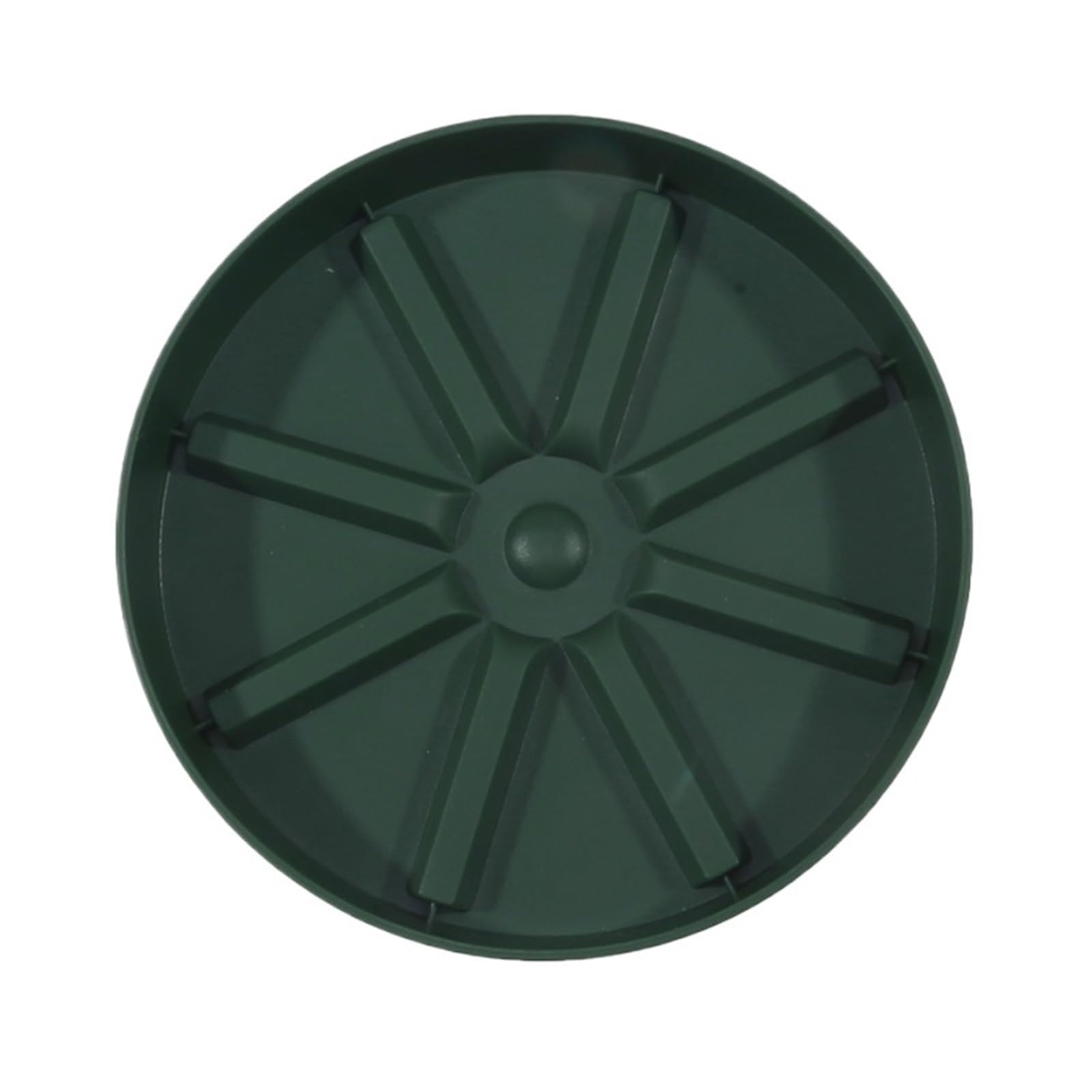 BOJHGO 6Pcs Flowerpot Plate Home Garden Thickened Flower Pot Tray Drip Trays Indoor Outdoor Plant(Green,2.7x19x19cm)