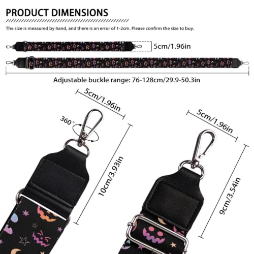 Image of Adjustable Purse Strap Replacement, Wide Shoulder Canvas Bag Strap, Crossbody Handbag Strap