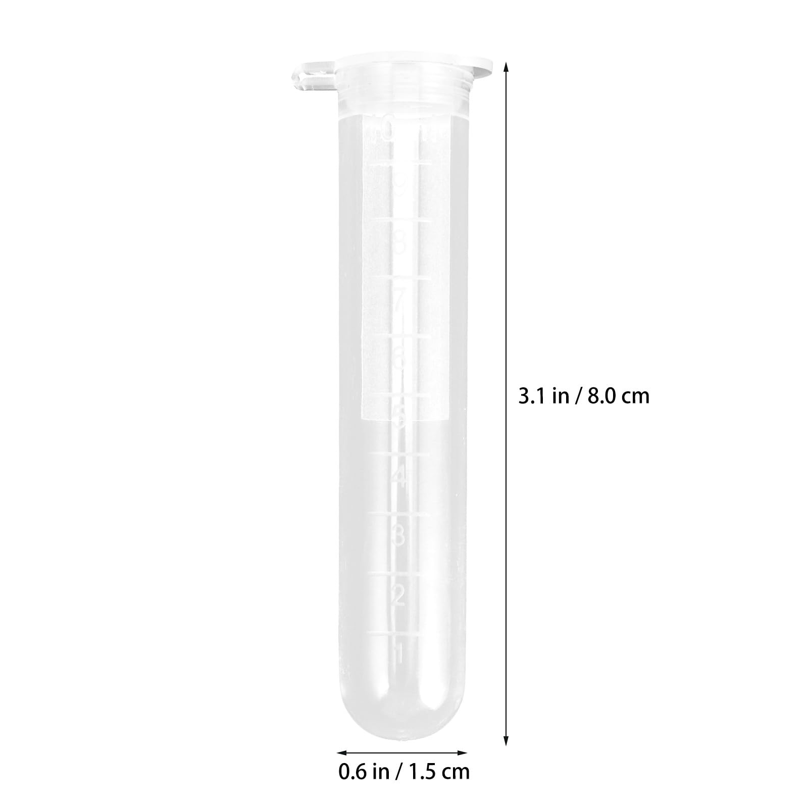 Provette e Tappi Ventilati in Plastica Scala Graduata da Centrifuga 10ml 200 per Laboratorio Scientifico e Biologia Molecolare
