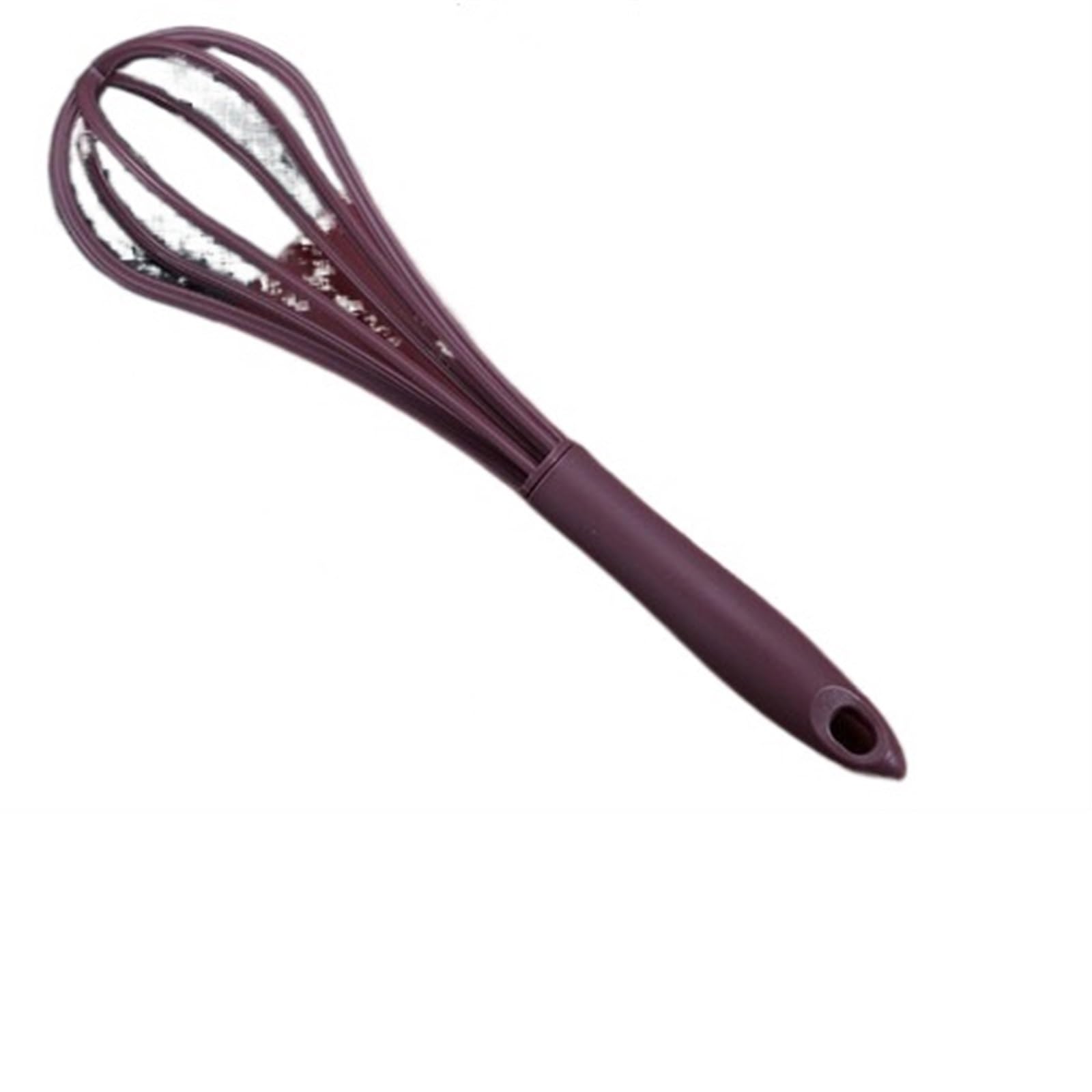 Batidor manual de huevos, batidor de huevos, antideslizante, fácil de limpiar, para hornear, crema, espumador de leche mixta, herramientas para batir utensilios de cocina (rojo)
