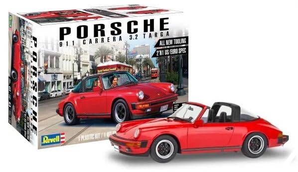 Level 4 Model Kit 911 Carrera 3.2 Targa 2-in-1 Kit 1/24 Scale Model by Revell 85-4527