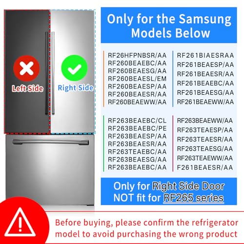 DA97-12650A-Door-Shelf-Bin-Right-Side-for-Samsung-Refrigerator-Door-Shelf-Replacement-for-Samsung-RF263beaesr-RF261beaesr-RF260beaesr-Door-Bin-for-Samsung-Fridge-Door-Shelves-With-5-Fridge-Magnets