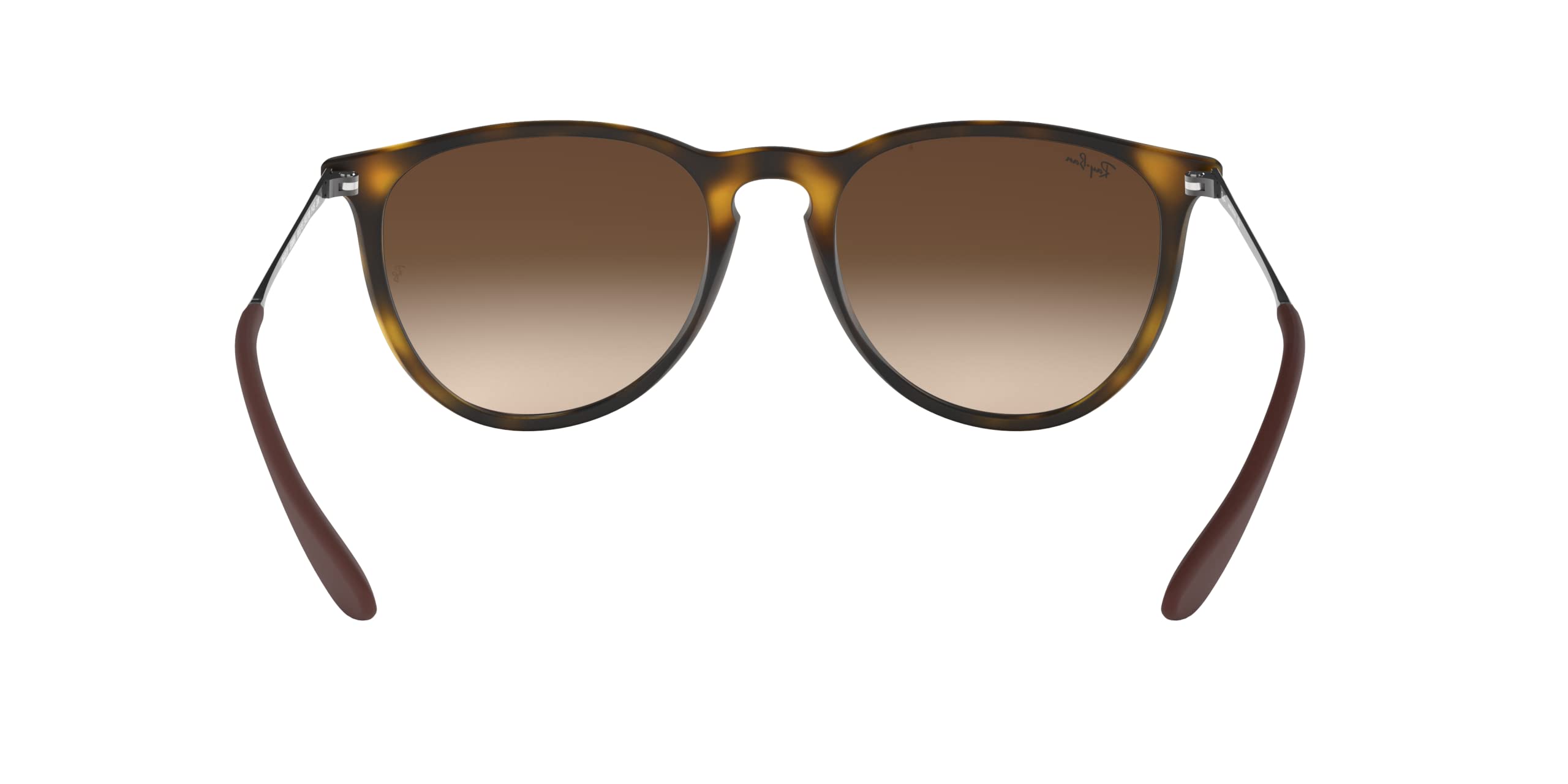 Ray-Ban Damskie okulary przeciwsłoneczne czarna ramka, szare soczewki gradientowe, 54 mm, Gumowa Hawana, Medium