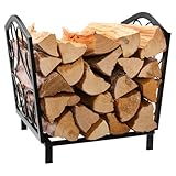 DOEWORKS 17 Inch Small Heavy Duty Indoor/Outdoor Firewood Racks Steel Wood Storage Log Rack Holder
