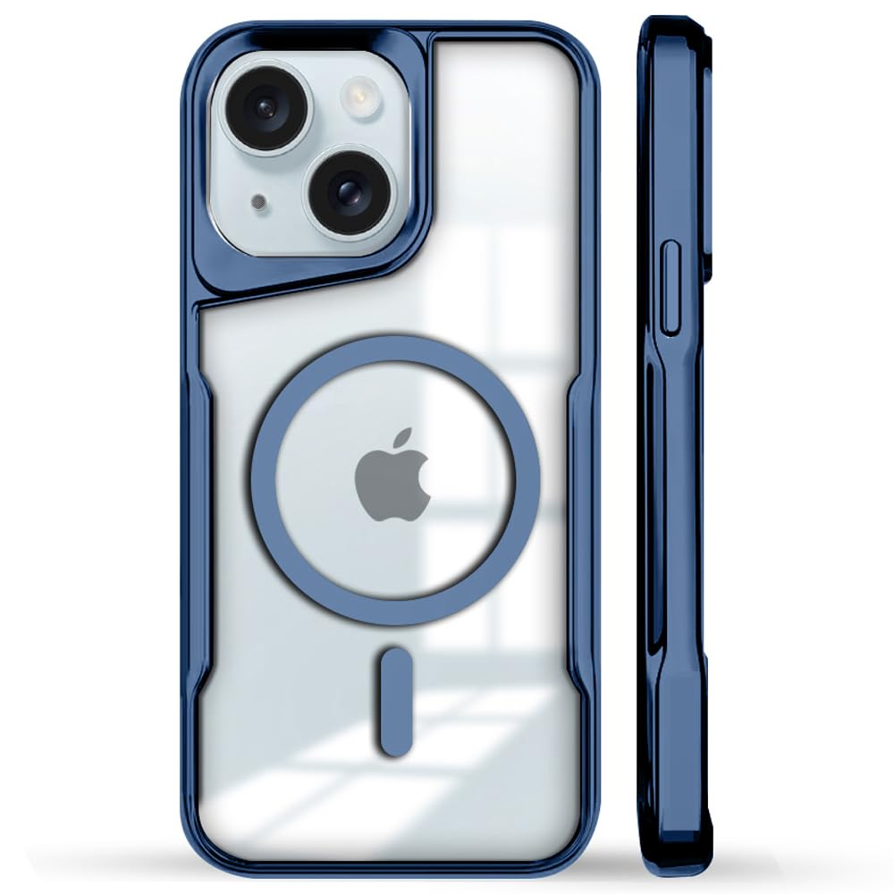 KARWAN® iPhone 15 Back Case Cover Hybrid Acrylic Transparent Electroplated Shockproof Phone Case for iPhone 15 (TPU | Titanium Blue) (B0D31RXT9Q) Amazon Price History, Amazon Price Tracker
