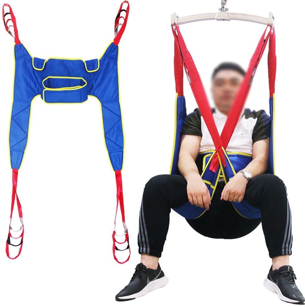 Arnés Elevación Paciente De Cuerpo Completo, Eslinga Elevación con Accesorios De Bucle,para Posicionamiento Y Elevación De La Cama,Enfermería, Cuidador 507 Libras 均码