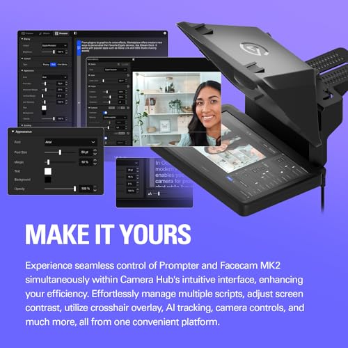 Elgato Prompter Camera Set - Premium Teleprompter with Full HD Webcam, HDR Enabled, Perfect for Streaming, Presenting, Video Calls, Compatible with OBS, Zoom, Teams, and More, Works with PC/Mac - image 6