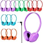 Casque pour enfants en gros 15 pièces, ensemble de casques pour étudiants, enfants, garçons, filles, adolescents et adultes avec prise 3,5 mm, couleurs mélangées