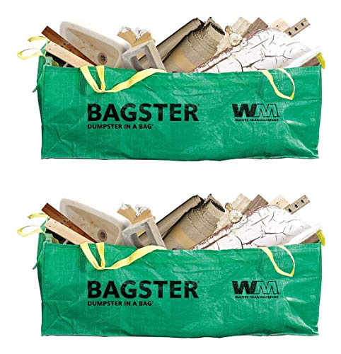 Bagster 3CUYD Dumpster in a Bag, Green (2 Ñ€ack)