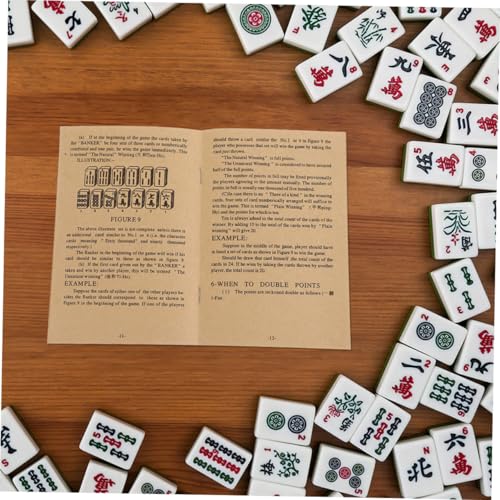 Manual completo de aprendizaje de Mahjong Yardwe 3 piezas miniatura 5
