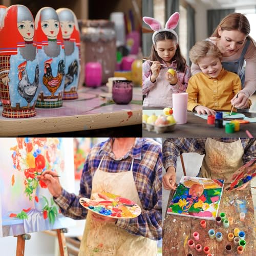 Nurila Farbpigmente für Gießpulver, Pigmente für Gießpulver Beton Gips, 8 Farben Resin Farbe Mit Zwei Rührstäbchen Geliefert für Handwerk, Schmuck, Malerei, Geeignet für Anfänger Und Profis Je 10 Ml