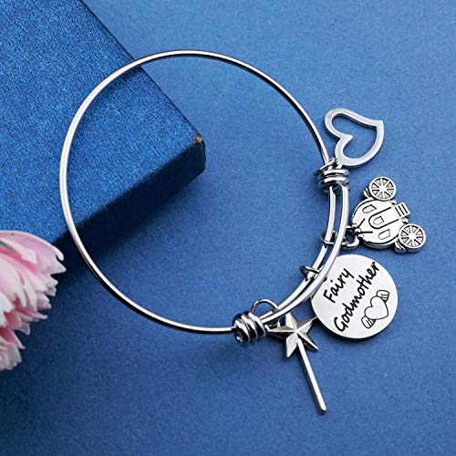Fairy Godmother Bracelet Godmother Thank You Gift Godmother Proposal Jewelry Baptism Gift First Communion Gift (BR-Fairy Godmother) - Image 4