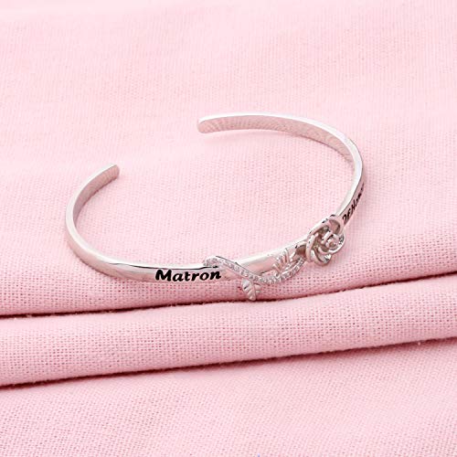 POTIY Matron of Honor Gift Bracelet Maid of Honor Bracelet Bridesmaid Jewelry Gift Matron of Honor Gift Jewelry Wedding Party Gift3