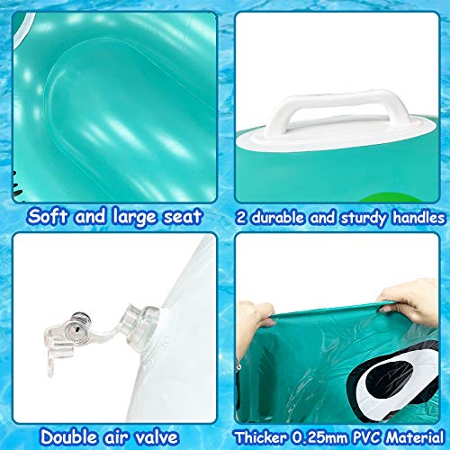 Giant Dinosaur Inflatable Pool Float Party Toys Ride-On With Durable Handles Summer Beach Swimming Pool Party Game Pool Toy Tube Raft Lounge Kids Adults Dinosaur Toy Island(125"X 47"X49") #TOP2