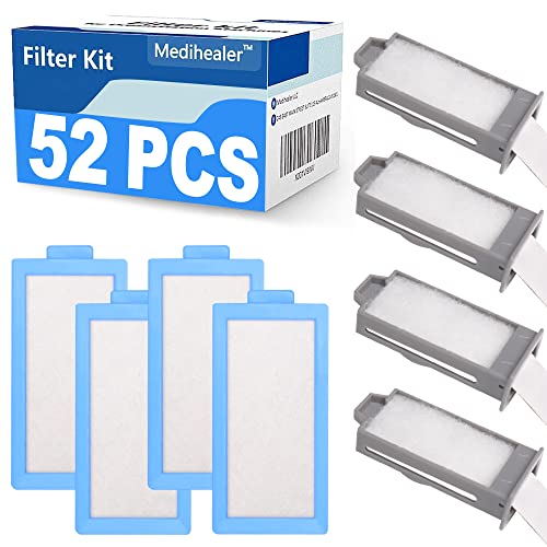 52PCS CPAP Filters for Dreamstation 2- Replacement Filters Compatible with Dreamstation 2: Includes 4 Preassembled Filters+ 22 Pollen Filters+ 22 Ultra-Fine Filters Reusable Supplies by Medihealer.