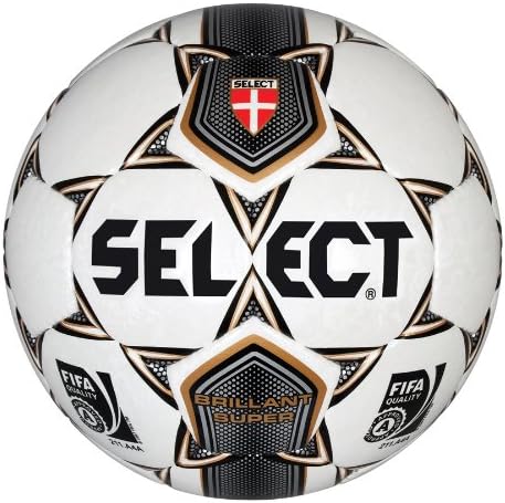 Amazon Com Select Brillant Super Fifa Soccer Ball White Size 5 Professional Soccer Ball Sports Outdoors