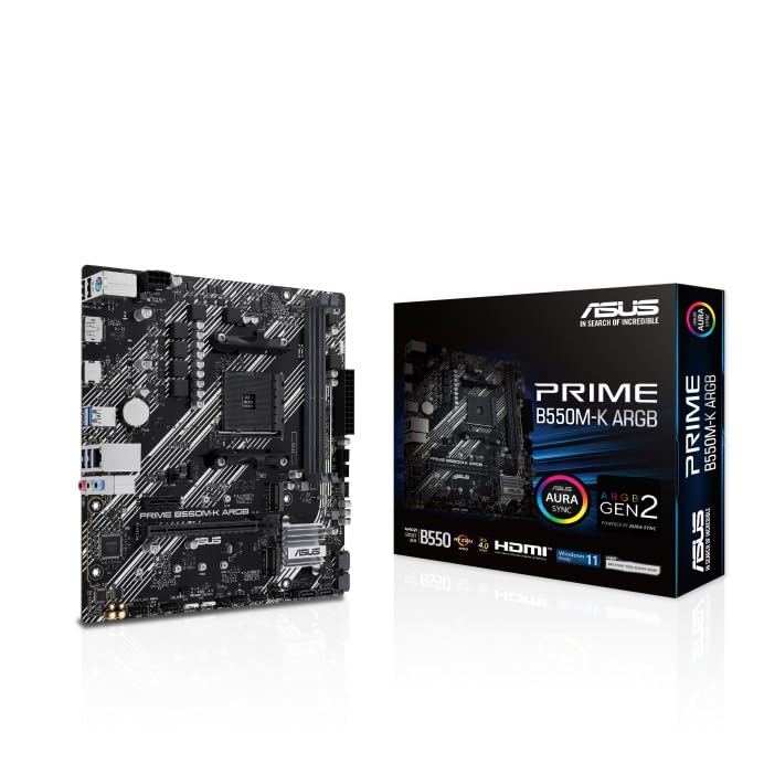 Amazon.in: Buy ASUS Prime B550M-K ARGB AMD B550 (Ryzen AM4) mATX