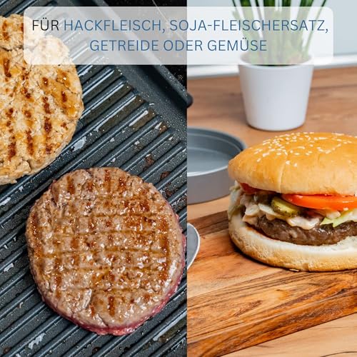 Foto von Westmark Hamburgermaker mit Patty-Hebevorrichtung, Hamburger-Presse, Innendurchmesser 11,5 cm, Kunststoff, Weiß/Rot, 62332260