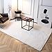 TWINNIS Super Soft Shaggy Rugs Fluffy Carpets 8x10 Feet, Indoor Modern Plush Area Rugs for Living Room Bedroom Kid Room Nursery Home Decor, Upgrade Anti-Skid Rectangular Fuzzy Rug, Cream White
