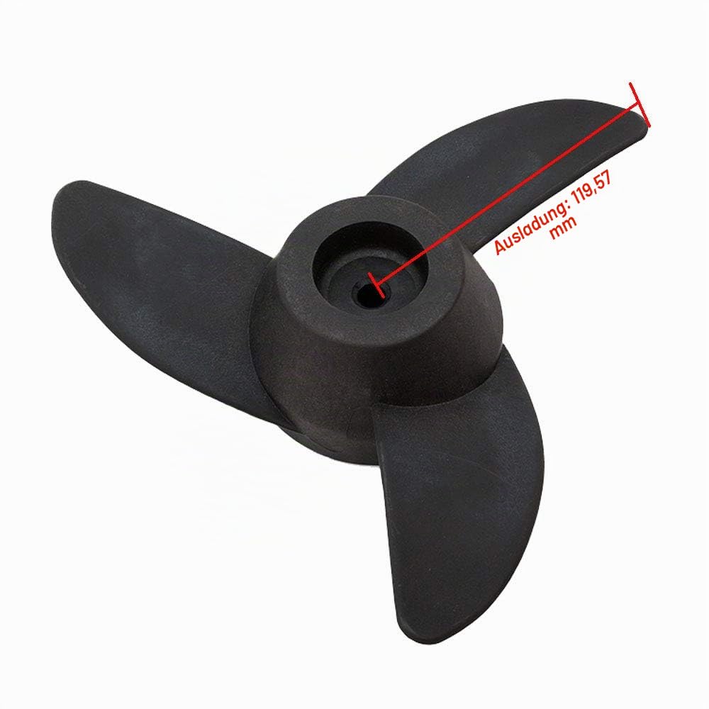 Propeller Elektrischer Außenbord Motor Stütze für 55lb, 62lb, 86lb Trolling Motoren montieren Zubehör/Boot, 3-Klingen (schwarz)